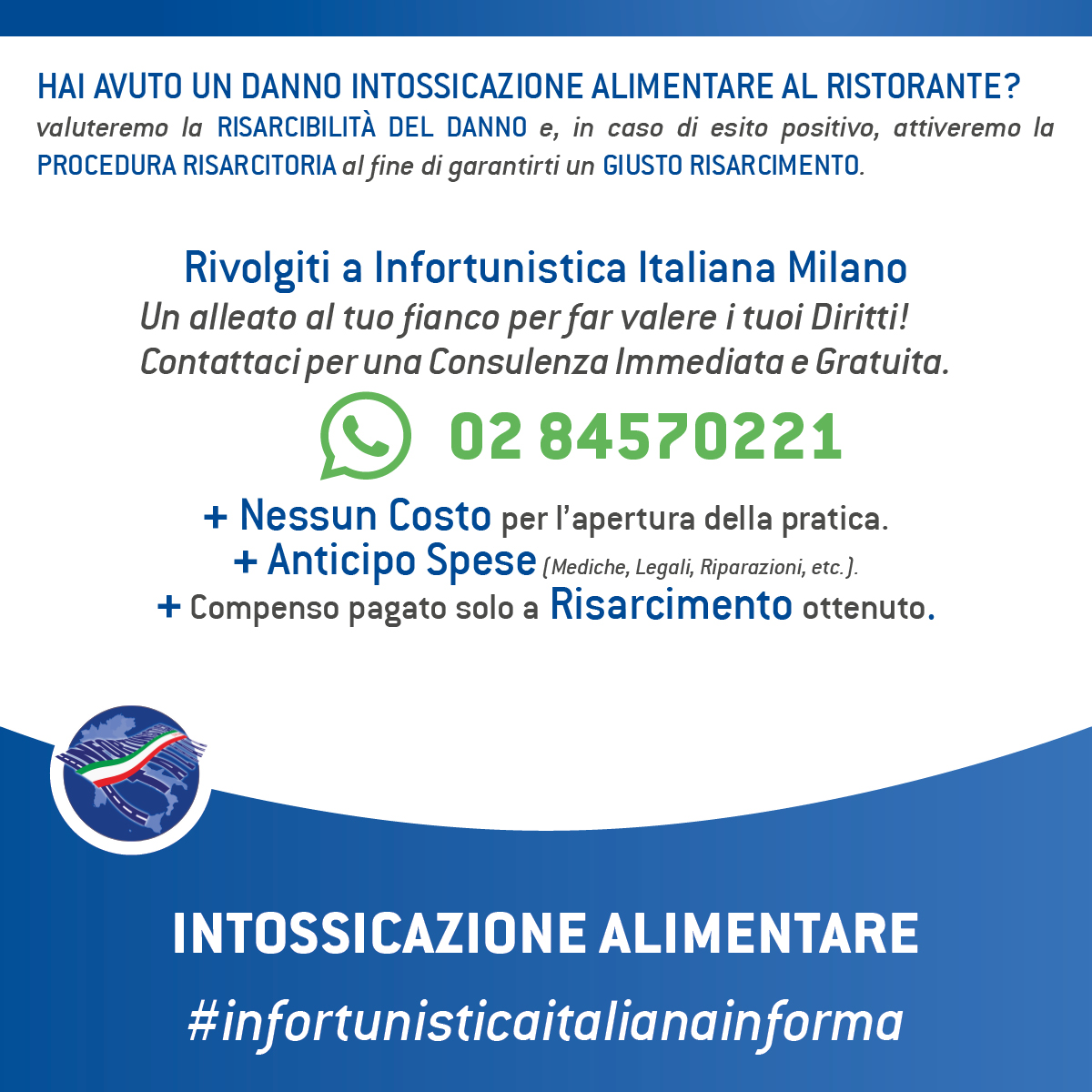 intossicazione alimentare risarcimento danno